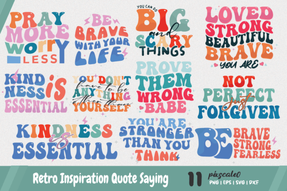 Download Retro Inspiration Quote SVG Bundle - Inspiration Collection