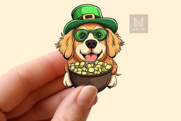 Download St Patrick's Day Dog Sticker PNG - Dog sticker png Collection