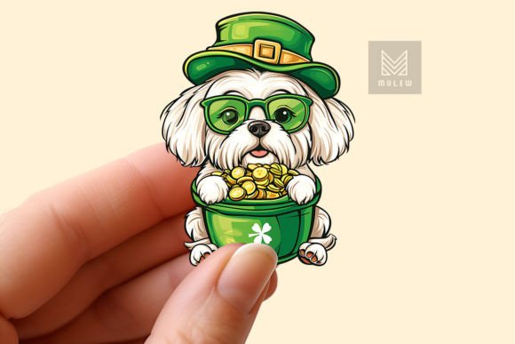 Download St Patrick's Day Dog Sticker PNG - Dog sticker png Collection