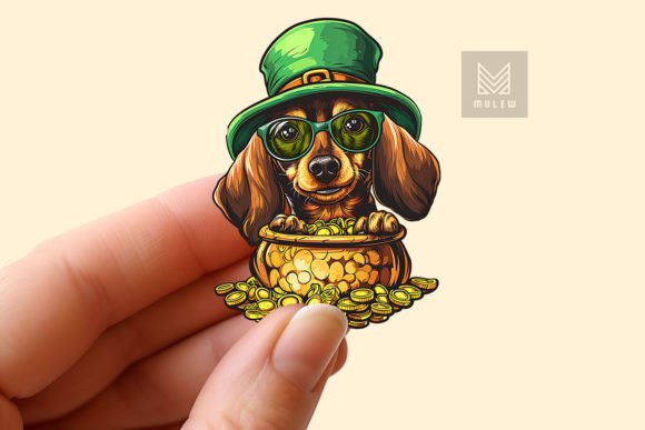 Download St Patrick's Day Dog Sticker PNG - Dog sticker png Collection