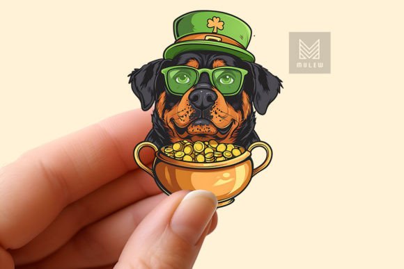 Download St Patrick's Day Dog Sticker PNG - Dog sticker png Collection