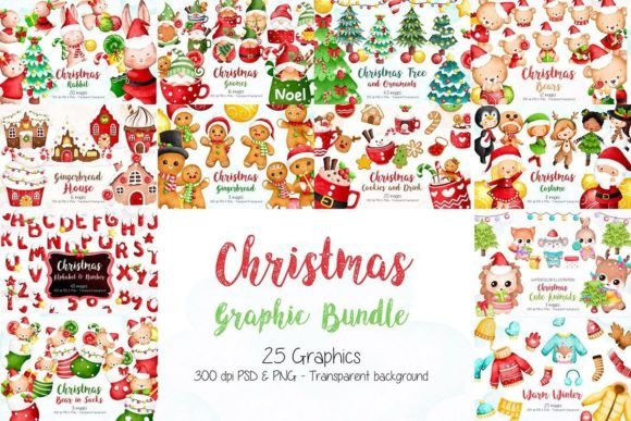 Download Adorable Christmas Graphic Bundle - Christmas graphic bundle Collection