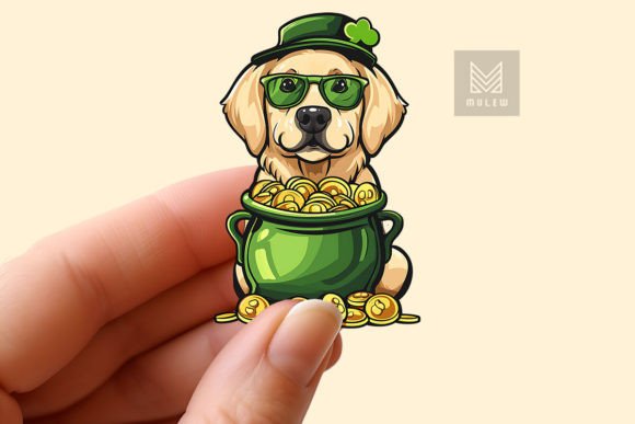 Download St Patrick's Day Dog Sticker PNG - Dog sticker png Collection