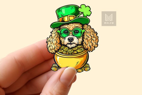 Download St Patrick's Day Dog Sticker PNG - Dog sticker png Collection