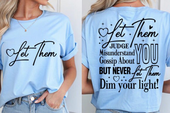 Download Let Them SVG, Inspirational, Front and B - Inspiration Collection