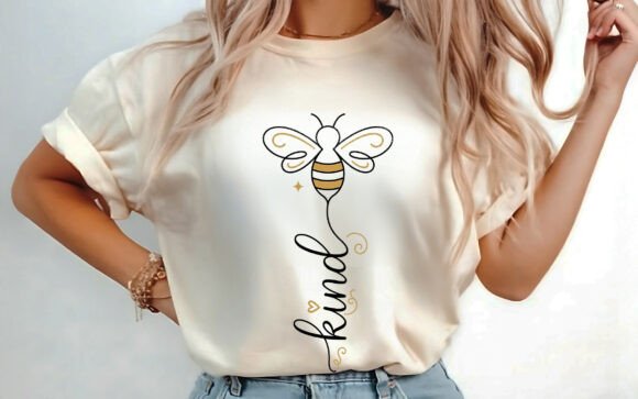 Download Be Kind Bee Funny Inspirational Tee PNG - Inspiration Collection
