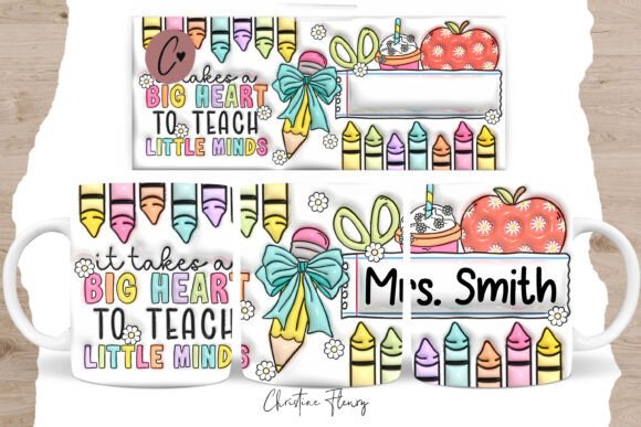 Download 3D Inflated Personalized Teacher Mug PNG - Personalized Collection
