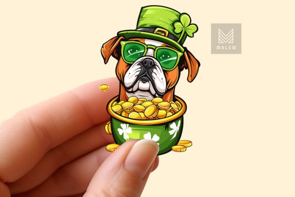 Download St Patrick's Day Dog Sticker PNG - Dog sticker png Collection