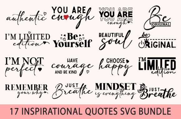 Download Boho Inspirational Quotes Svg Bundle,PNG - Inspiration Collection