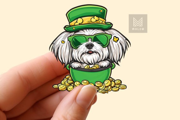 Download St Patrick's Day Dog Sticker PNG - Dog sticker png Collection