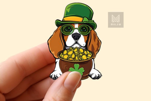Download St Patrick's Day Dog Sticker PNG - Dog sticker png Collection