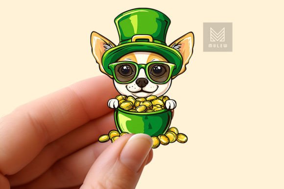 Download St Patrick's Day Dog Sticker PNG - Dog sticker png Collection