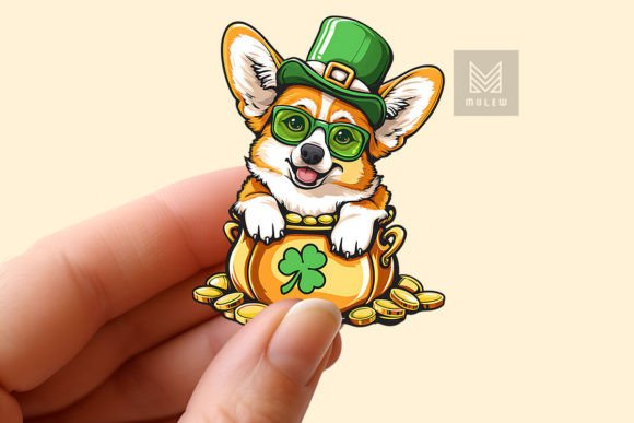 Download St Patrick's Day Dog Sticker PNG - Dog sticker png Collection