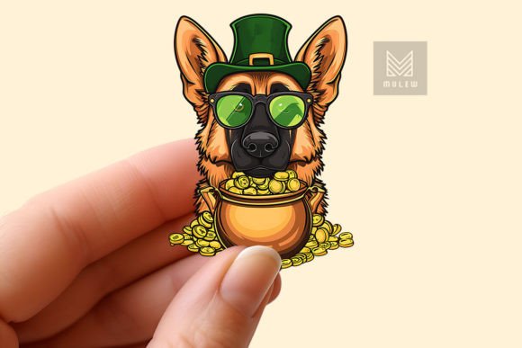 Download St Patrick's Day Dog Sticker PNG - Dog sticker png Collection