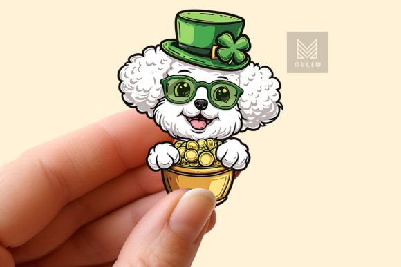 Download St Patrick's Day Dog Sticker PNG - Dog sticker png Collection